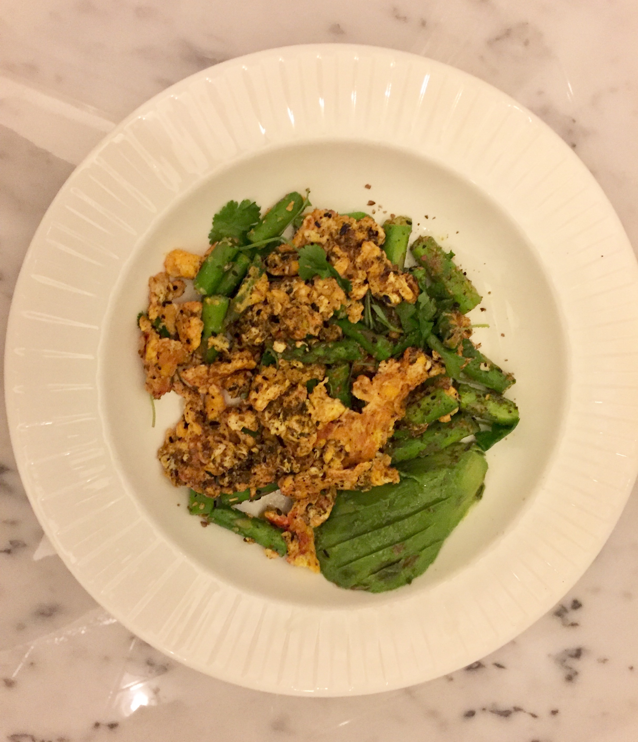 Asparagus Scrambled Eggs Brunch.