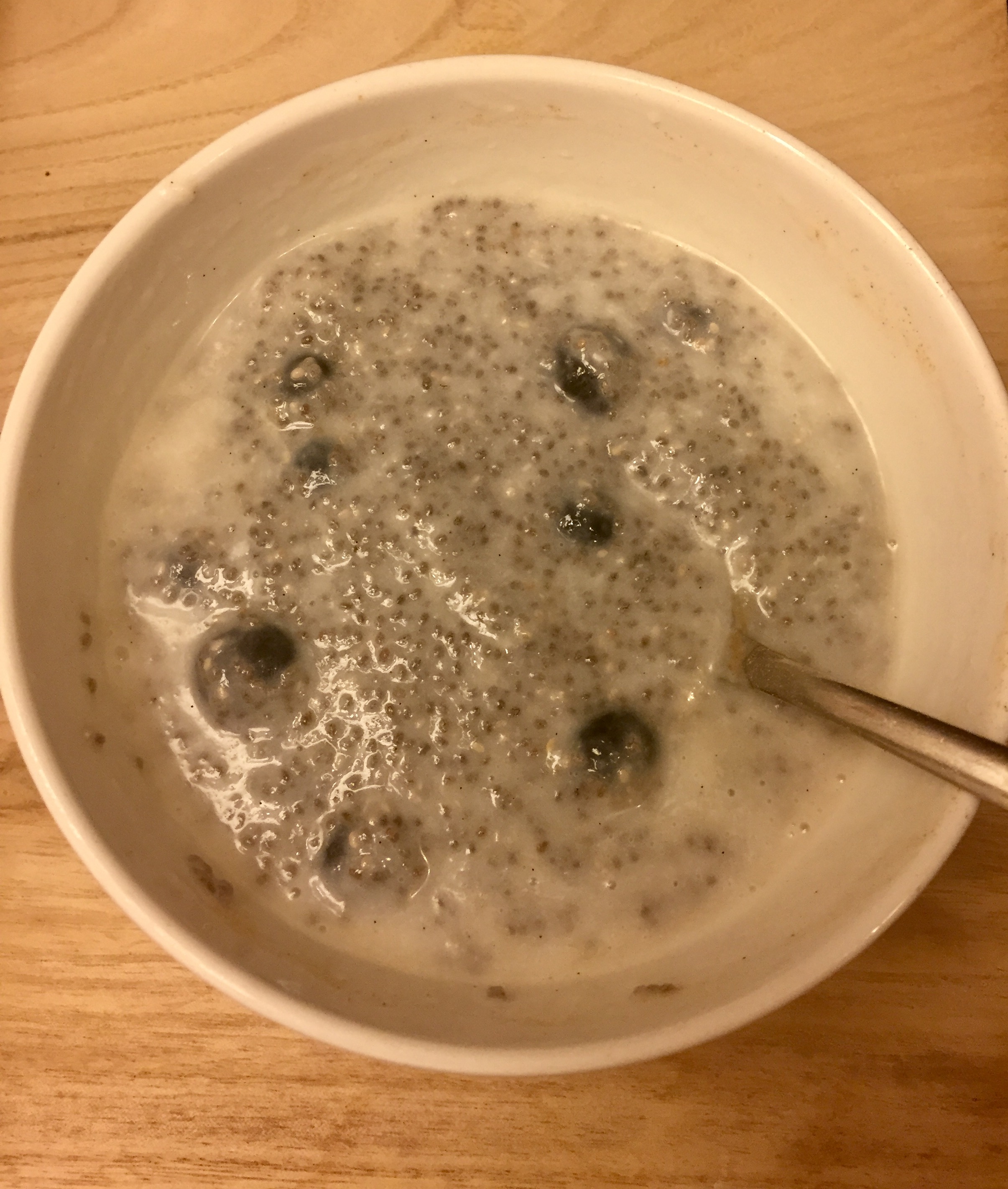 Chia Seed Blueberry Pudding.